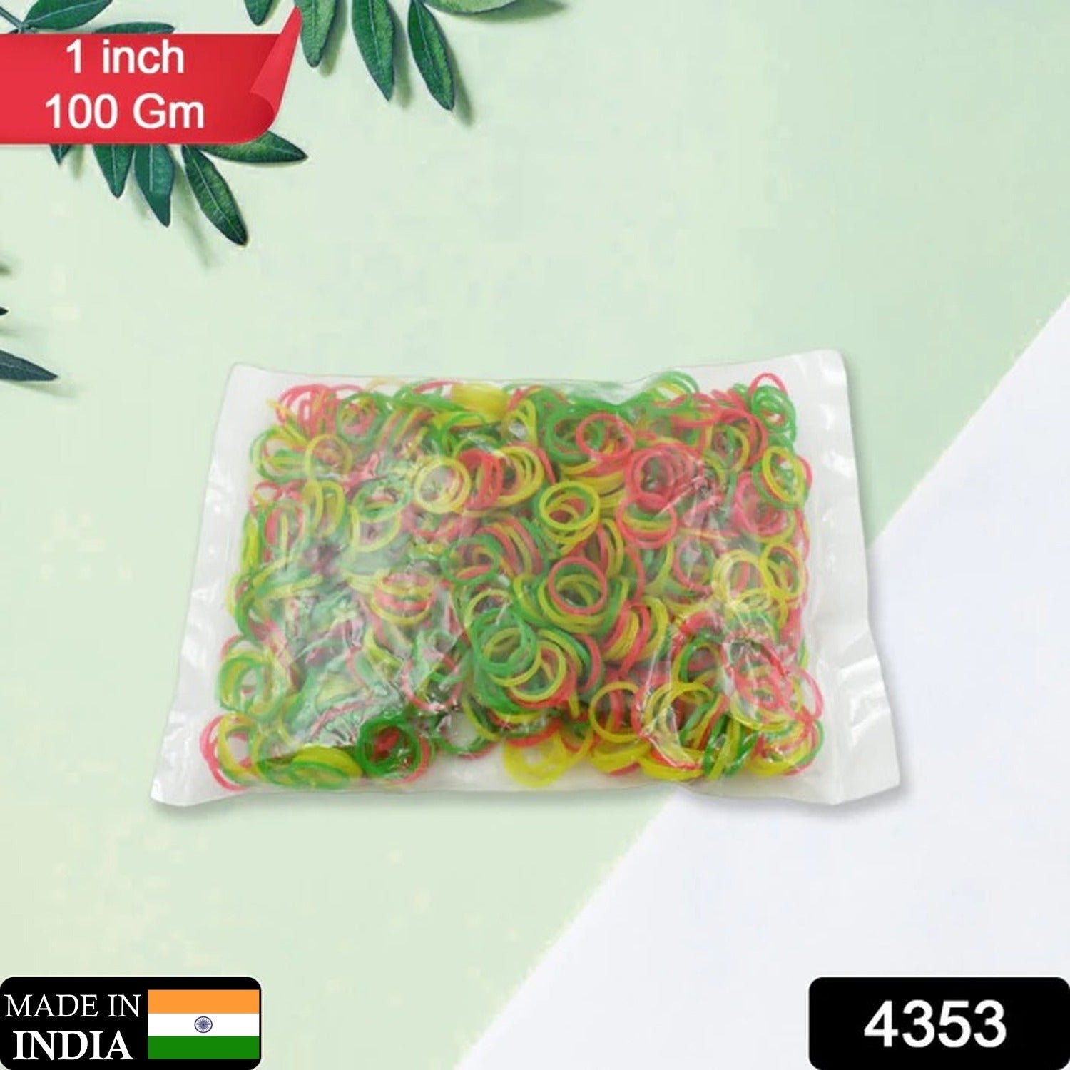 Multicolor Rubber Bands (Elastic & Reusable, Office & Home) - Springkart 