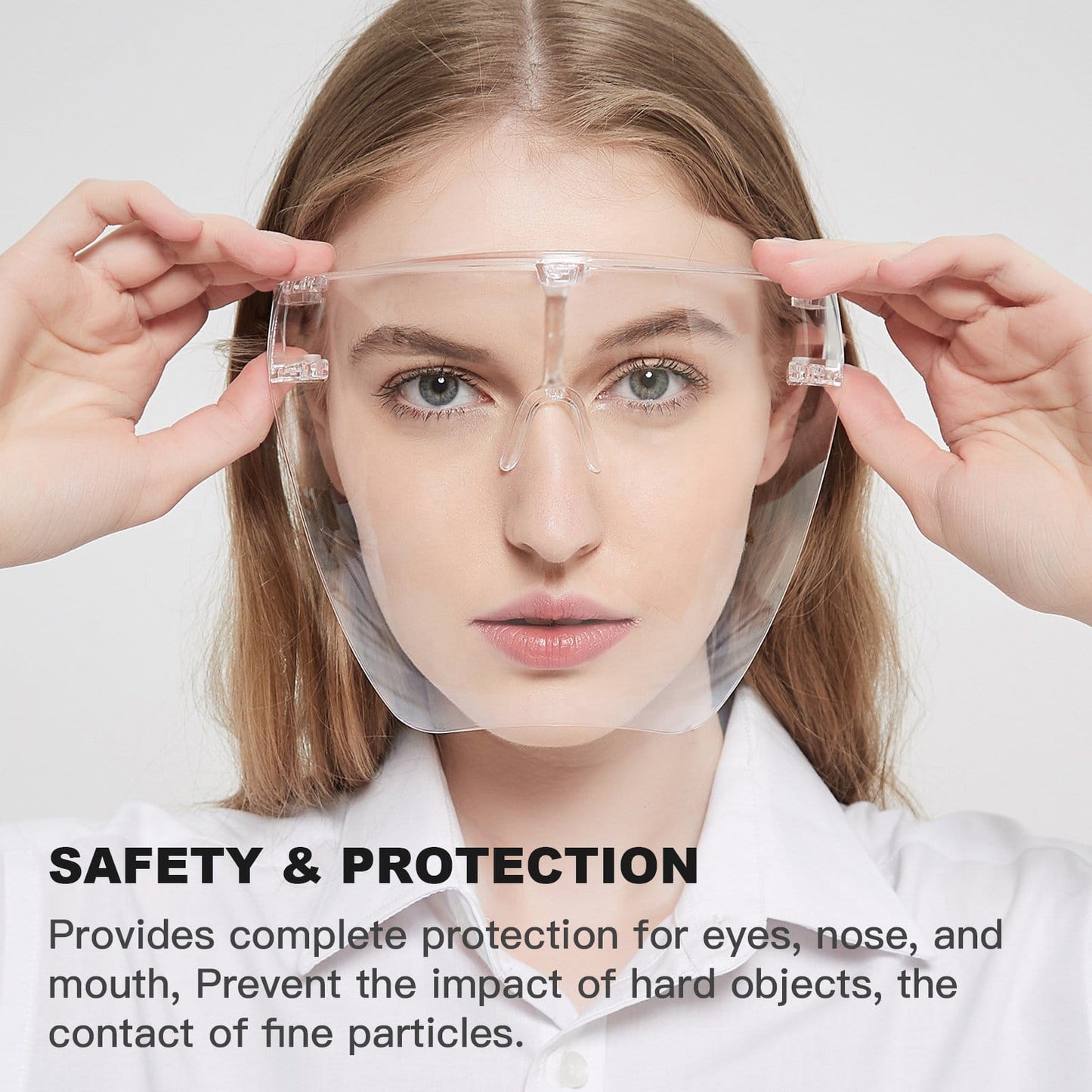 Multipurpose Clear Face Shield Anti-fog Anti-Scratch Protective Fashion Wear for Men - Springkart 