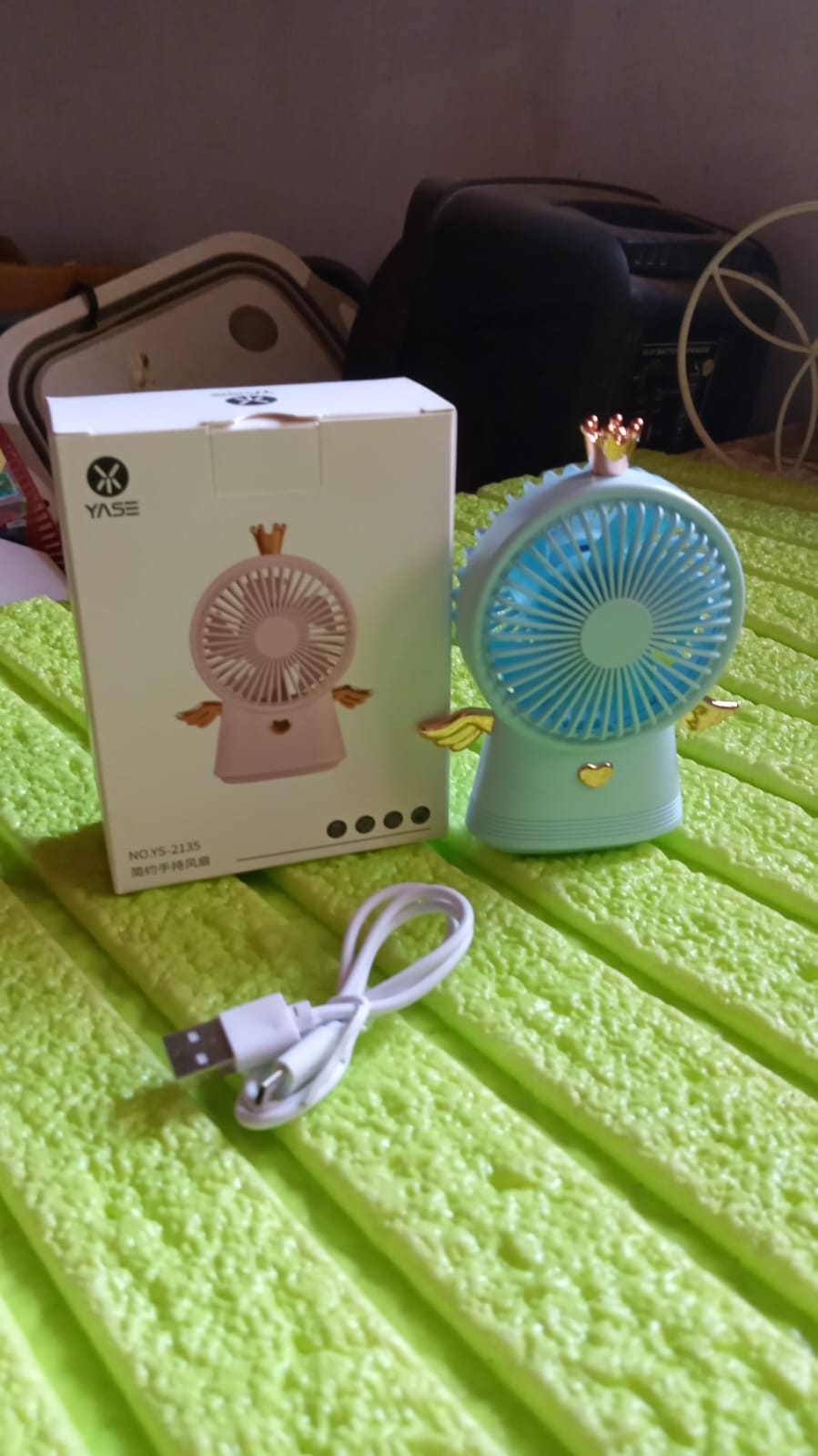 Cute Electric Mini Handheld Fan, Portable USB Rechargeable Mini Fan for Home, Office, Travel and Outdoor Use (1 Pc) - Springkart 