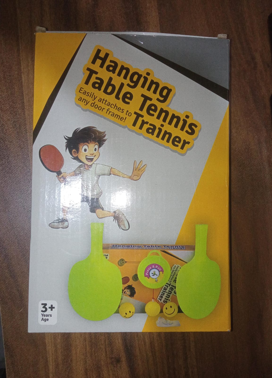 Hanging Table Tennis Trainer Set with Three Ball (1 Set) - Springkart 