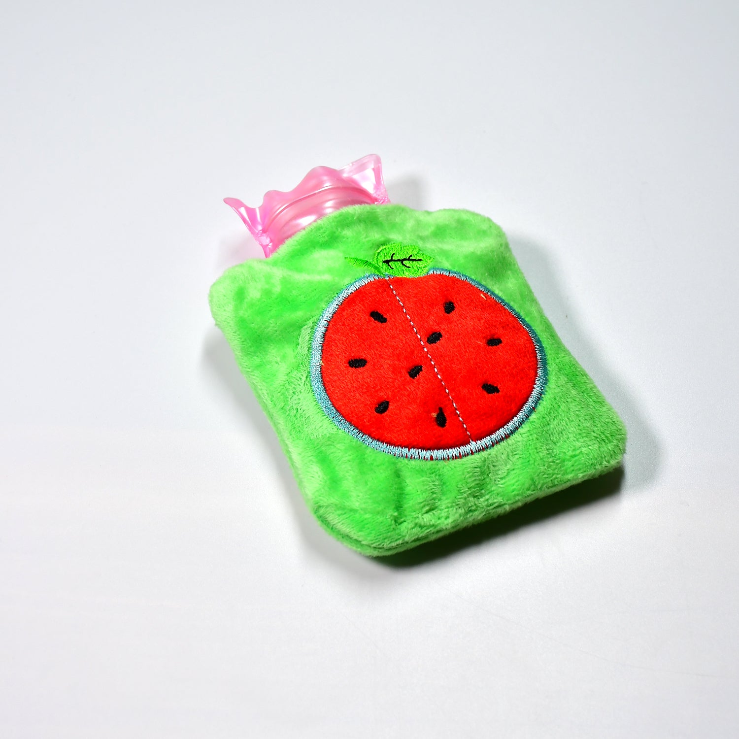 6509 Watermelon Small Hot Water Bag With Cover For Pain Relief Neck Shoulder Pain And Hand Feet Warmer Menstrual Cramps. - Springkart 