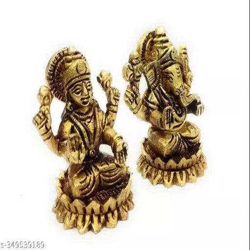 Brass Kamal Ganesh Laxmi 400 gm