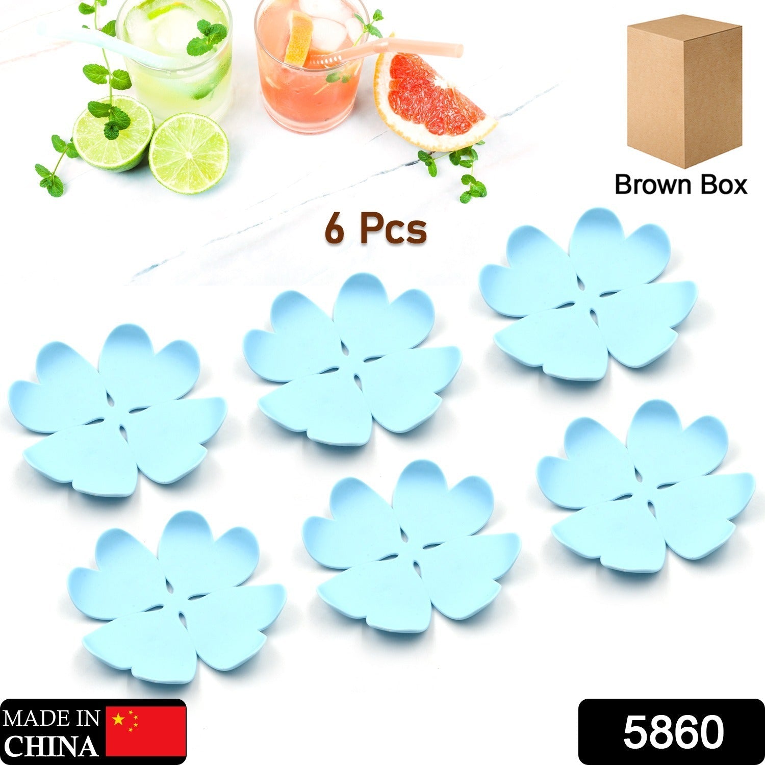 Heat Resistant Coasters (6 Pc Set) - Protect Surfaces from Hot Drinks - Springkart 