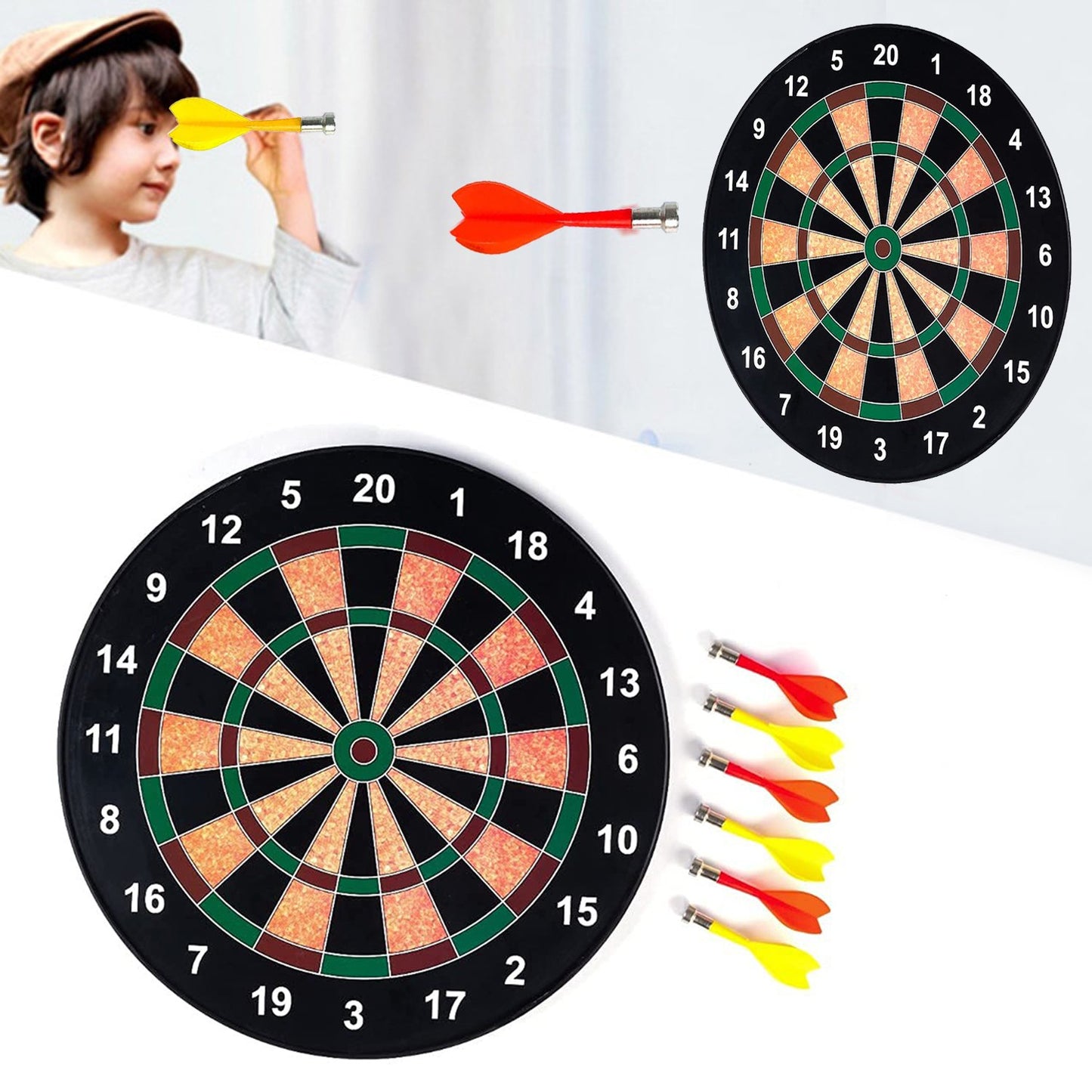 4662 Portable Magnetic Score Dart Board Set - Springkart 
