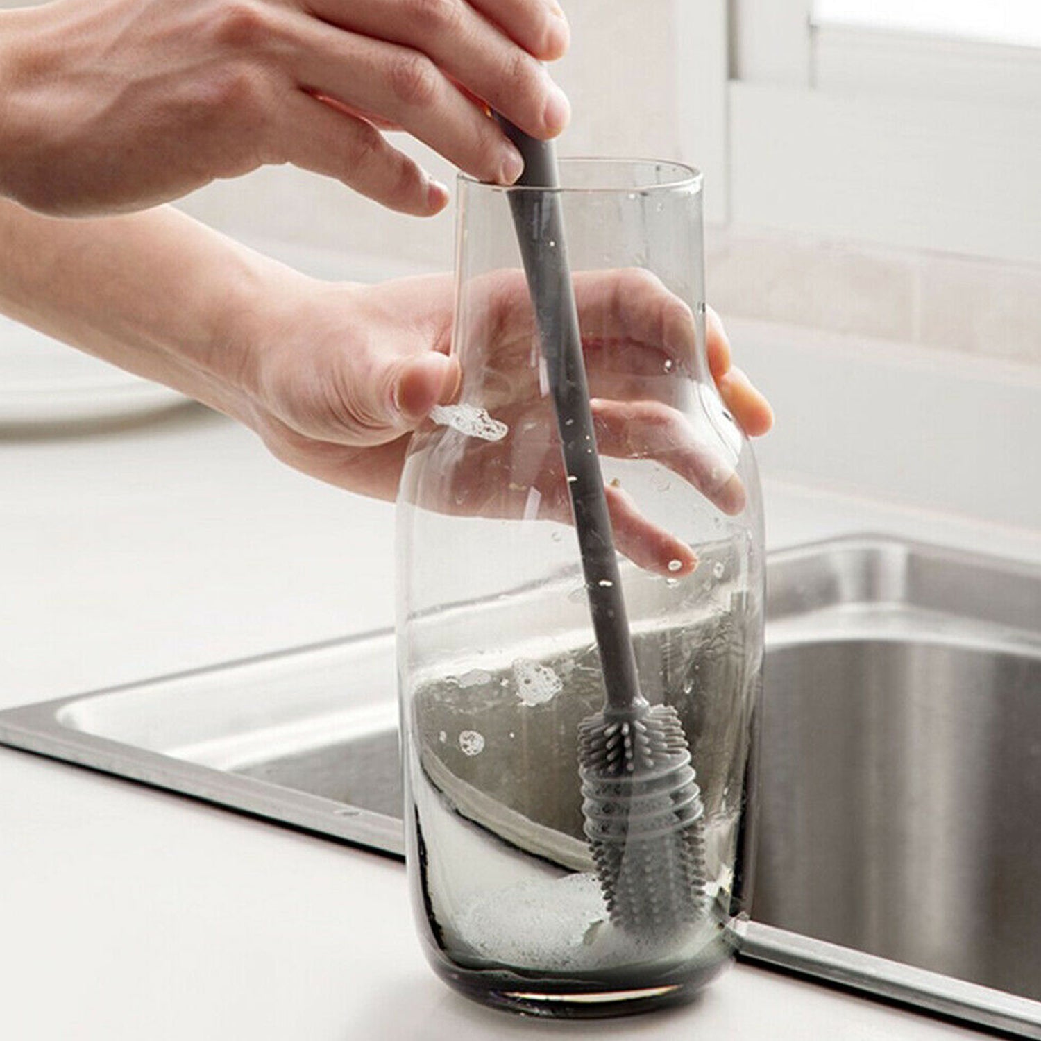 6151a Bottle Cleaning Brush Usual Fully Types Of Household Room For Cooking Food Purposes For Cleansing - Springkart 