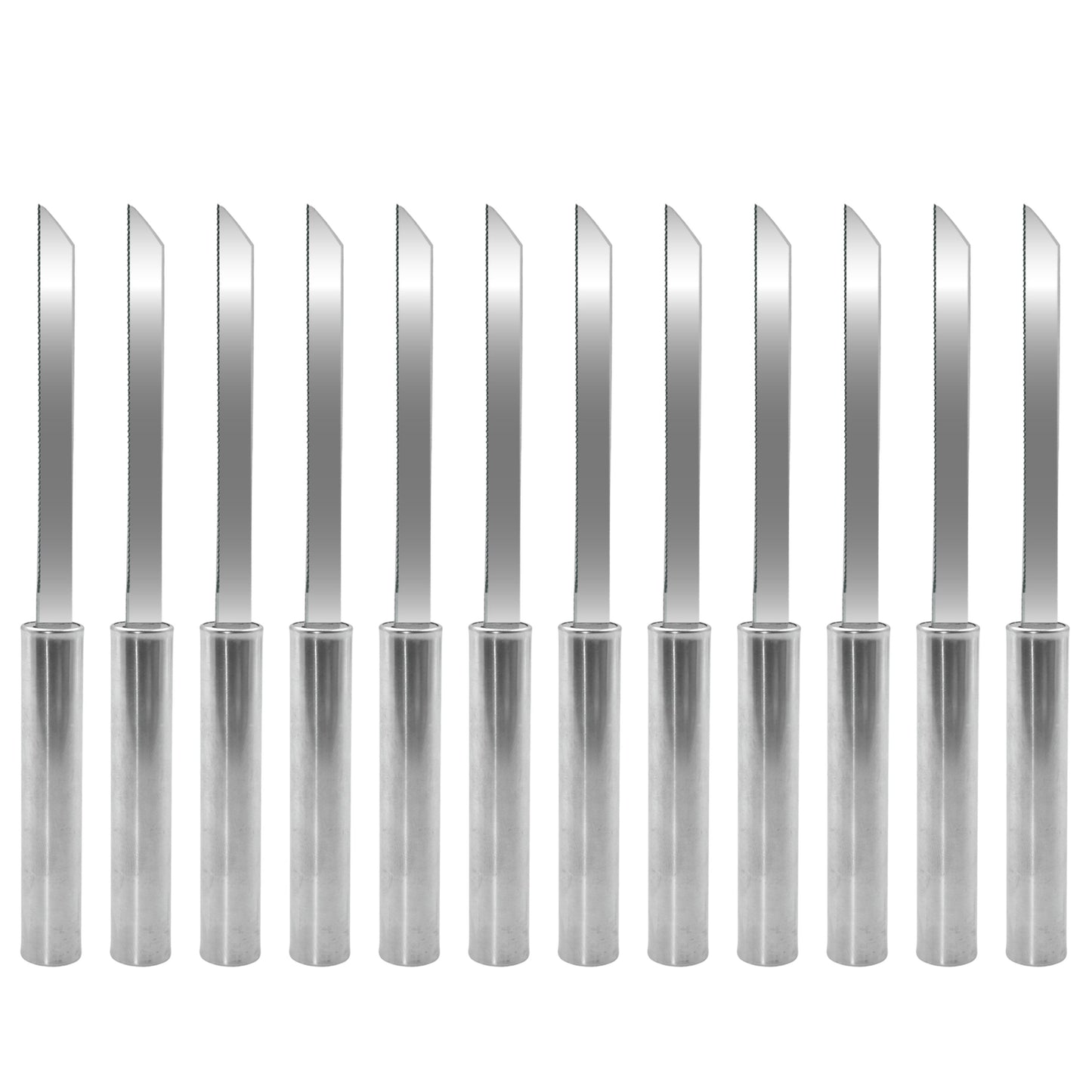 2579 Utility Knife Stainless Steel Blade With Strong Grip (Pack Of 12) - Springkart 