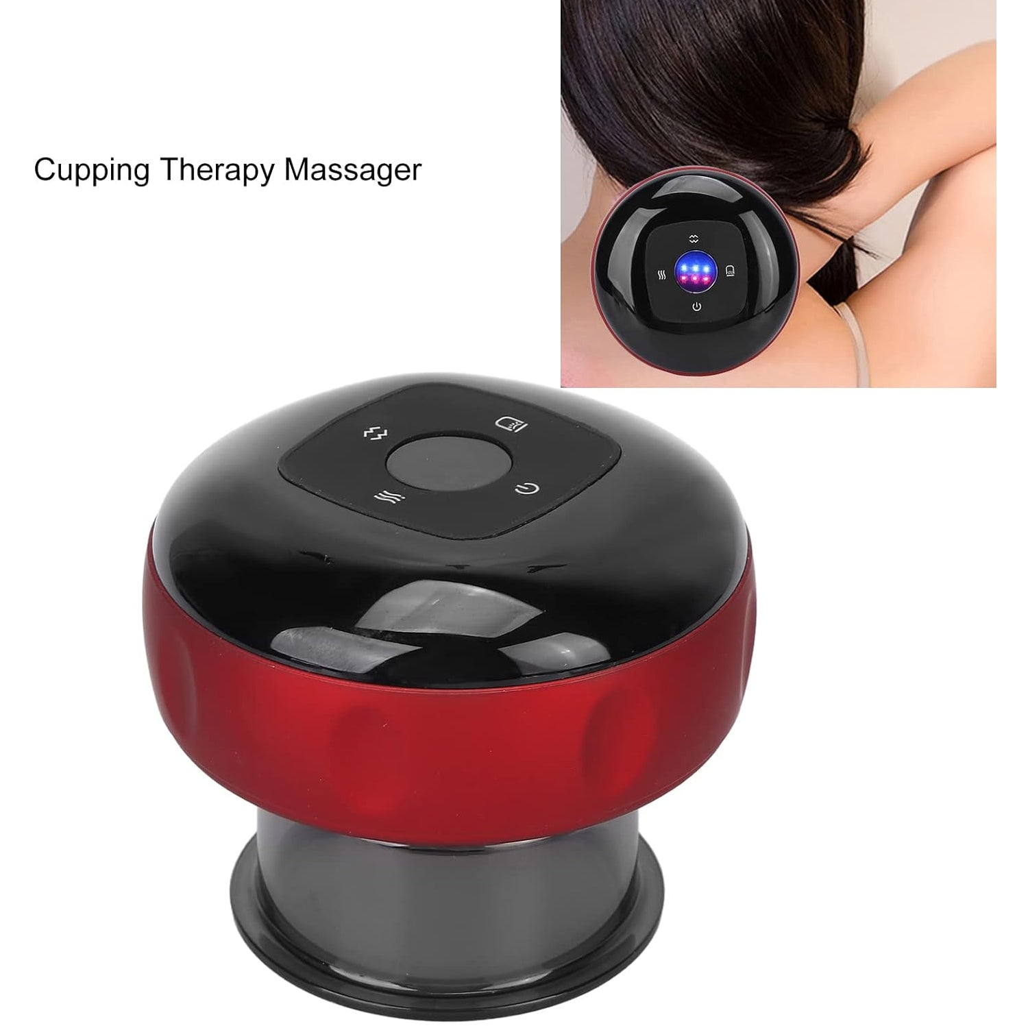 12625 Electric Intelligent Breathing Cupping Massage Instrument The Smart Cupping Therapy Sets Massager For Muscle And Joint Pain Cellulite Massage Back Pain Relief For Back Shoulder Leg (1 Pc) - Springkart 