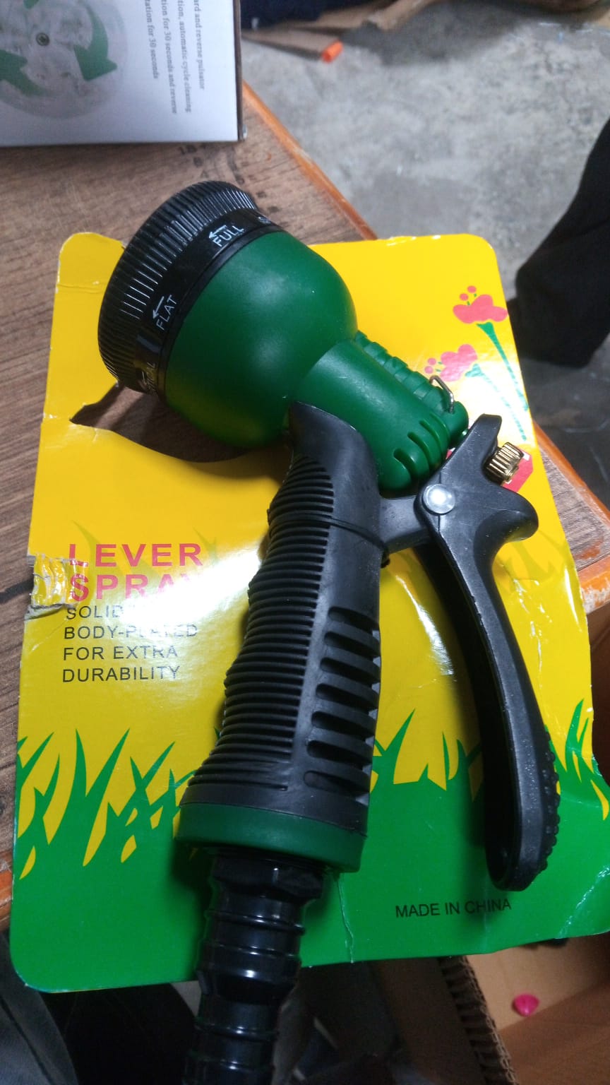 Adjustable 8 Pattern Water Spray Gun Trigger High Pressure For vehicle & cleaning Garden Lawn, Grass rinse, flat, soak & washing for Car Bike Plants Pressure Washer water Nozzle - Springkart 