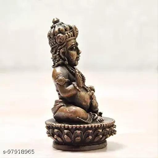 2.75 inches, Handmade 99.9% Copper Indian Kuber Idol, 200 Grams ,Pack of 1 Piece