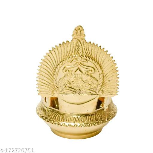 8 LAKSHMI KUBER KAMAKSHI Diya - kuber lamp - 99.9% Pure Brass