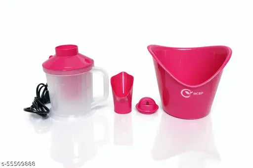 RCSP 3 in 1 vaporizer machine steamer Inhaler for cough and cold nozzle, inhaler, facial mask vaporizer machine | Pink Vaporizer| Vaporizer steamer