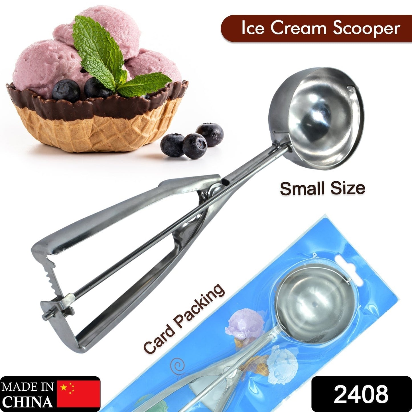 Premium Ice Cream Scoop with Easy Release - Springkart 