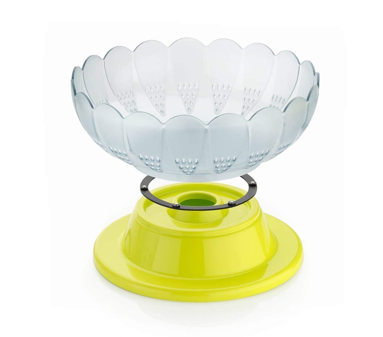 Absolute Plastic Round Revolving Fruit and Vegetable Bowl - Springkart 