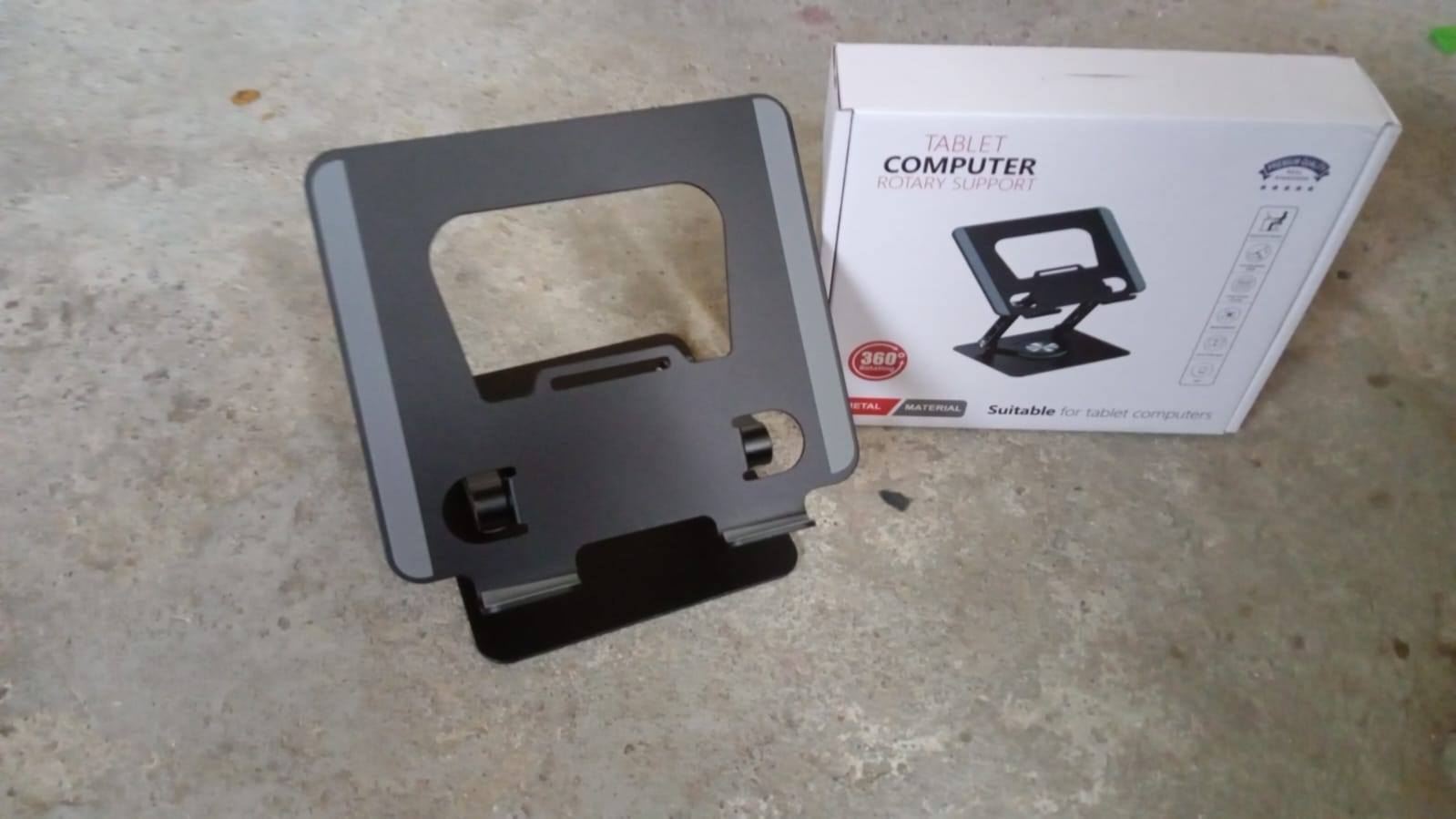 Aluminum Alloy 360°Rotating Bracket, Adjustable Laptop Stand, Portable Foldable Ergonomic Laptop Support - Springkart 