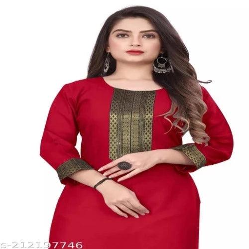 stylelist kurti with work - Springkart 