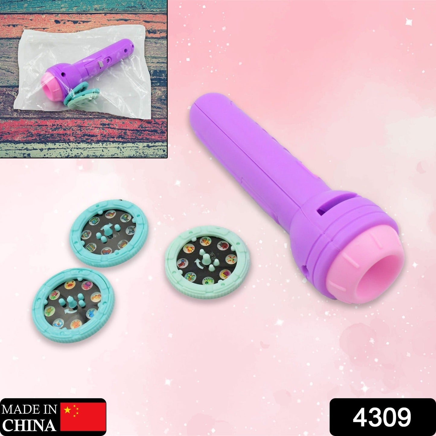 Mini Slide Projector for Kids (3 Slides): Projector Torch, Animated Patterns - Springkart 