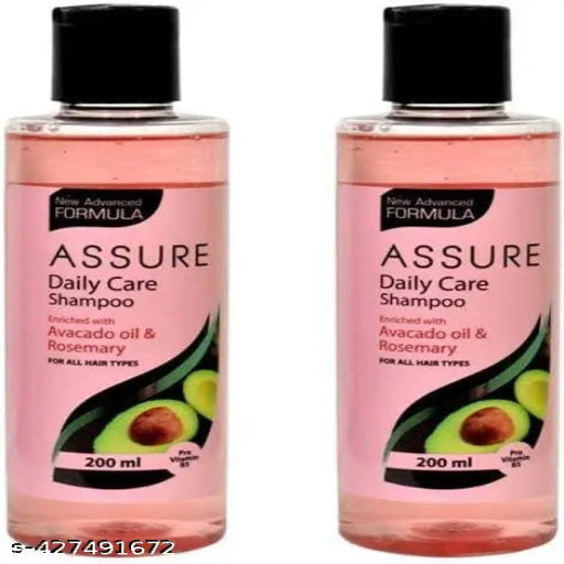 ASSURE DAILY CARE SHAMPOO AVACADO OIL AND ROSEMARY 200ML EACH (Pack of 2)