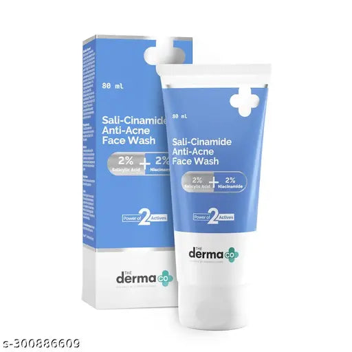 The Derma Co. Sali-Cinamide Anti-Acne Face Wash with 2% Salicylic Acid & 2% Niacinamide - 100ml
