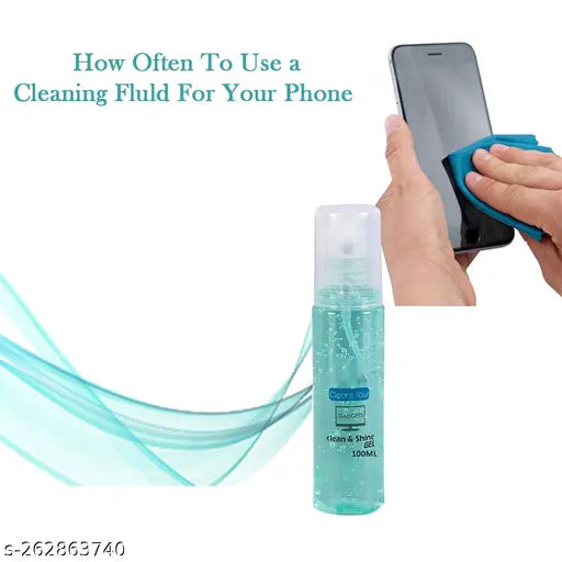 High demanding Liquid Gadget Gel Solution with Cloth to Clean (pack of 2 multicolor)