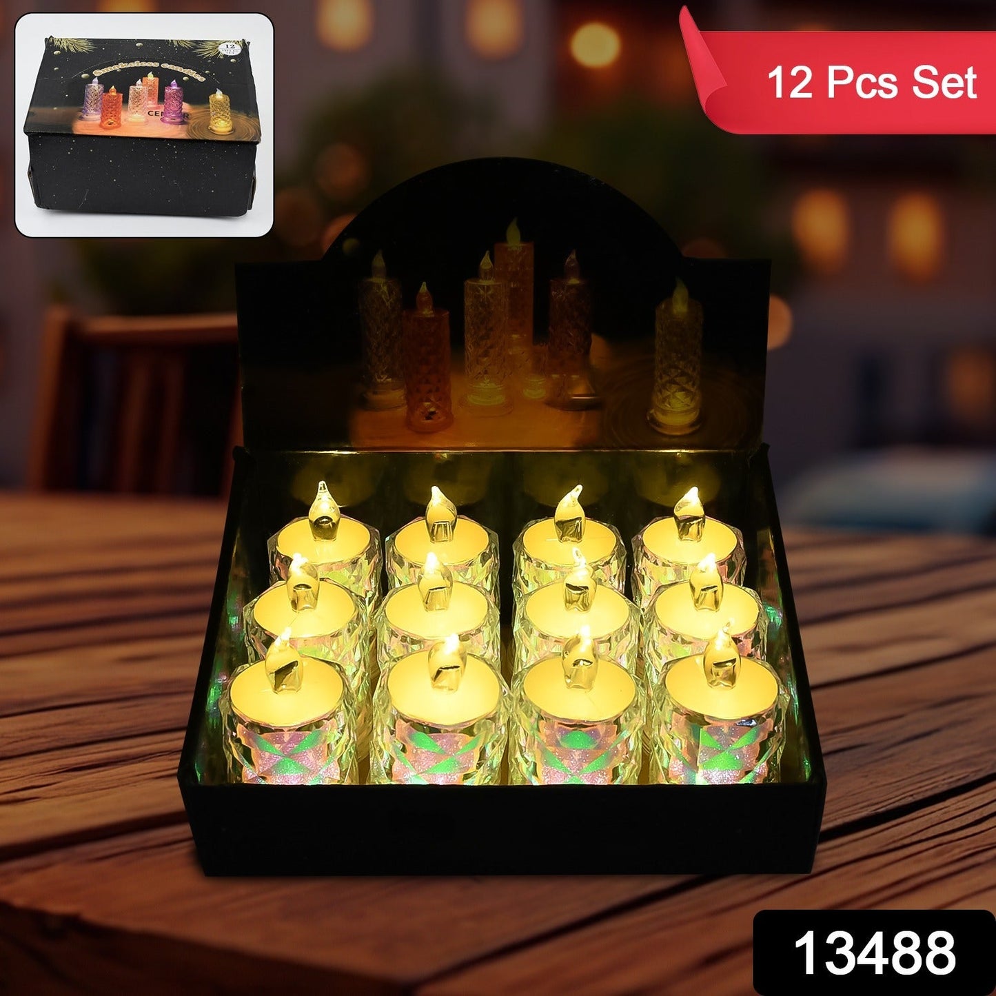 Festive Lighting for Any Occasion: 12 Pack LED Tealight Candles - Springkart 