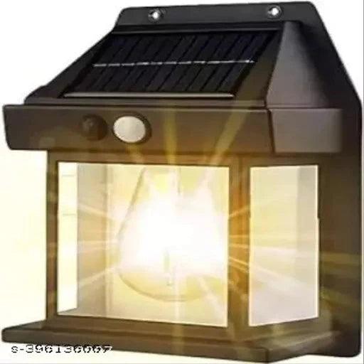 Solar Wall Lantern with 3 Modes multicolor Solar Light Set (Wall Mounted Pack of 1)