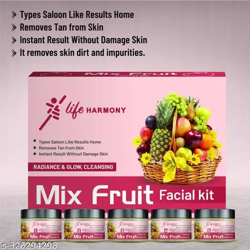 Mix Fruit Facial Kit for Fairness Instant (250 g) Facial Kit, Women Facial Kit