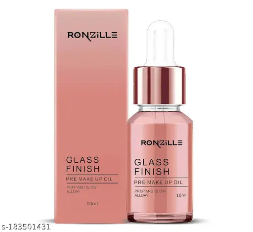 Ronzille Glass Glow Pre Makeup oil Primer enriched with Vitamin-E 10 ml Primer - 10 ml  (Transparent)