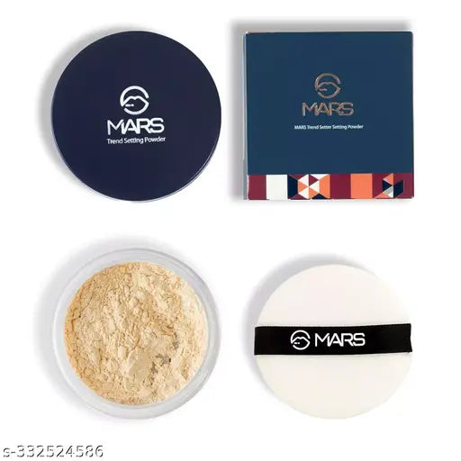 MARS Trend Setting Loose Powder | Lightweight & Long Lasting | Ultra Fine Setting Powder for Face Makeup (8.0 gm) 01-Banana