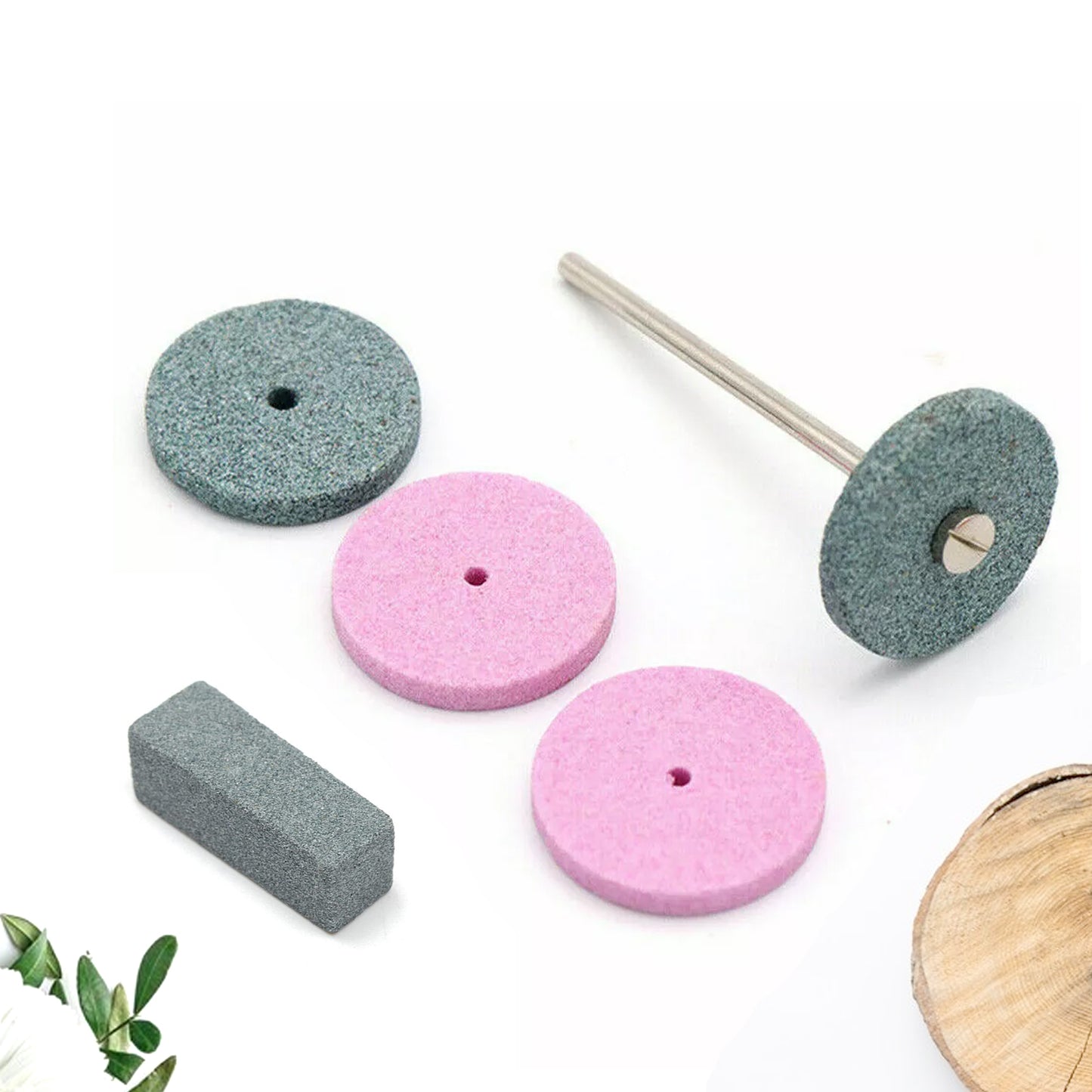 Mini Abrasive Wheel Quickly Change Stone Mounted Grinding Wheel (6 Pcs Set)