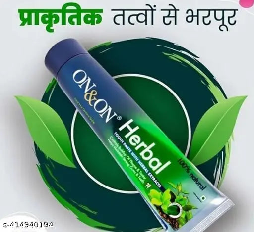 On & On Herbal Tooth Paste With Herbal Extracts, 150 Gms