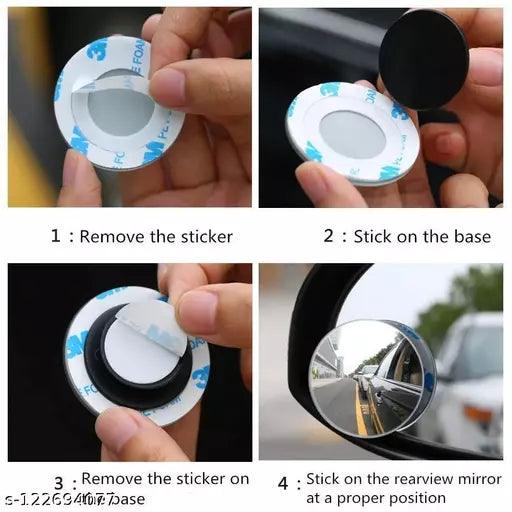 Adjustable Blind Spot Wide Angle Mirror for Car - Springkart 