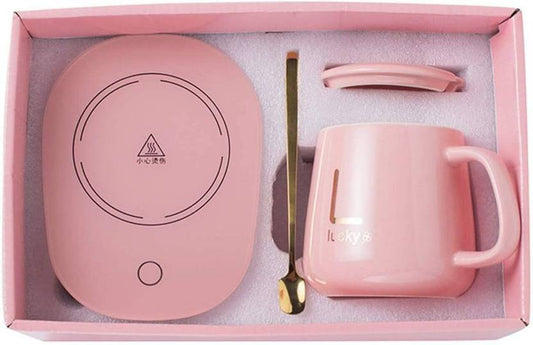 Wrixty Electric Coffee Cup Warmer Ceramic Coffee Ceramic Coffee Ceramic Coffee Ceramic Coffee Mug (400 ml)