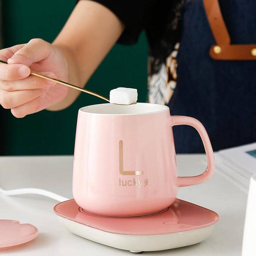 Wrixty Electric Coffee Cup Warmer Ceramic Coffee Ceramic Coffee Ceramic Coffee Ceramic Coffee Mug (400 ml)