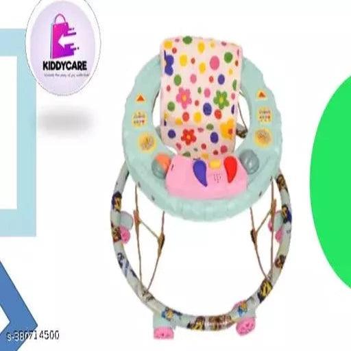 KIDDYCARE Foldable Activity Walker for Baby Boys and Baby Girls| Round base |Upto 6 to 18 Month Kids - Springkart 