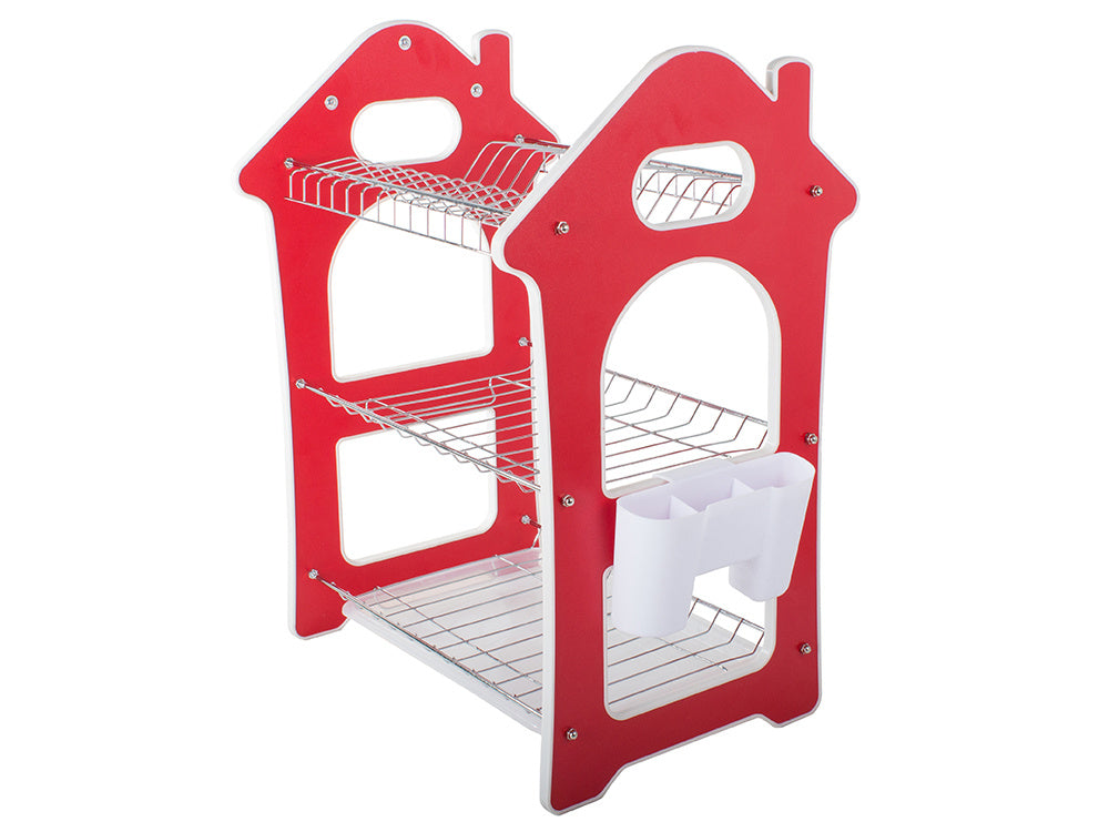 Dish Rack for Kitchen 3 Layer Dish Drainer Rack Stainless Steel Crockery Holder Cutlery Plate Holder Glass Utensils Storage Organize - Springkart 