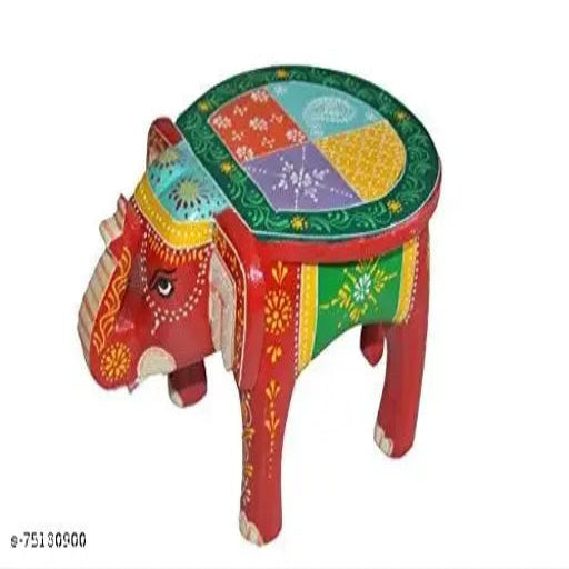 Wooden Elephant stool/décor stool/showpiece-I