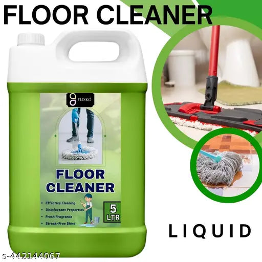 Floor Cleaner Liquid Green 5 Liter with Power of Neem for 99.9% Anti Bacterial Protection