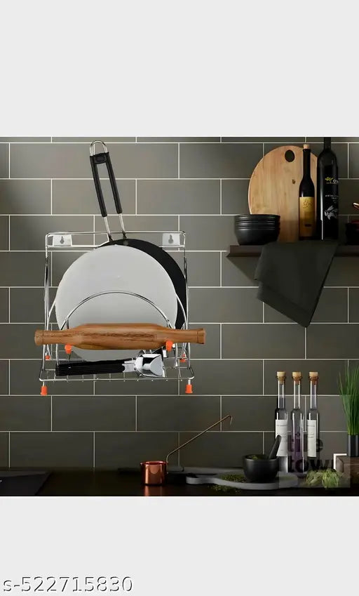 KITCHEN KING Presents this DShape chakla belan tawa stand for kitchen , Kitchen Racks , Kitchen Storage , Pack of 1