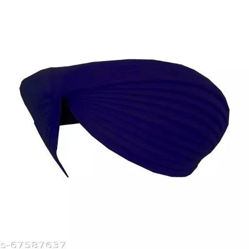 turban navy blue color for sikh full voile dastar pagg 5.5 meter unstitch - Springkart 