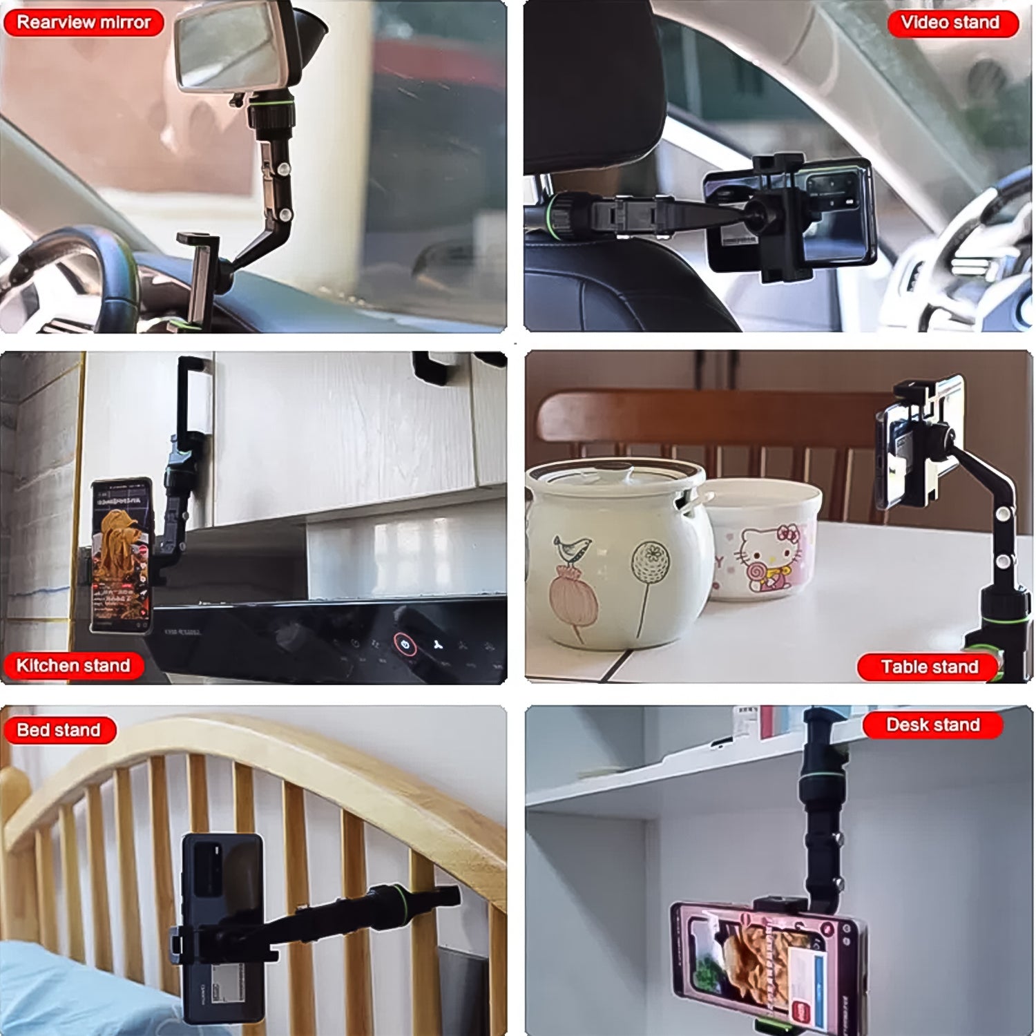 Multifunctional Car Rear View 360 Rotatable Mobile Holder - Springkart 