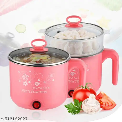 RIYANSH IMPORTER Champ 1500 Electric Multi Cooker with steamer | Rice Cooker | 5 egg tray | 1.2 litre 600 Watt | 3 Boiling Modes | Stainless Steel body | Egg boiler | Tea, Soup, Noodles maker