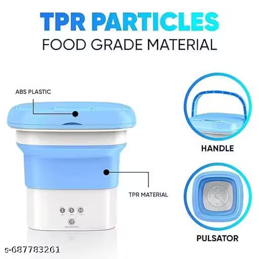 Semi Automatic Folding 2kg Top Loading Mini Washing Machine with Dryer