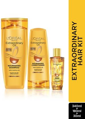 L'Oréal Paris Shampoo (340 ml) + Conditioner (175 ml) + Serum (30 ml) (3 Items in the set)
