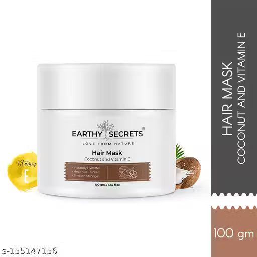 EARTHY SECRETS Coconut and Vitamin E Hair Mask For Men & Women