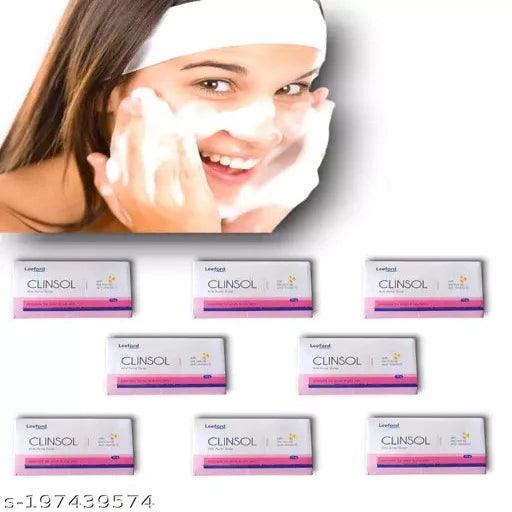 Clinsol Anti-acne Soap for Acne and Pimple Free Skin pack of 8 - Springkart 