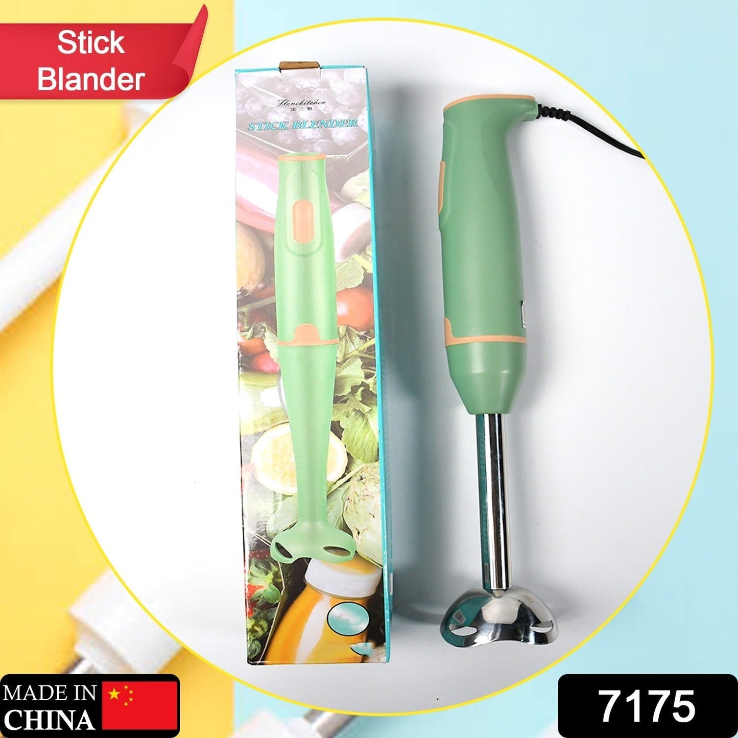 Hand Blender Multi-Purpose Hand Blender, 400W Handheld Blender High Speed Blender Stainless Steel Handheld Stick Blender For Smoothies, Puree Baby Food and Soups - Springkart 