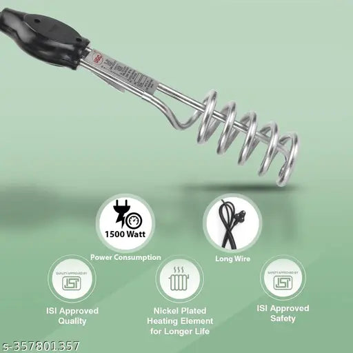 Premium High Quality Waterproof & Shockproof 1500W Shock Proof Immersion Heater Rod (water) - Springkart 