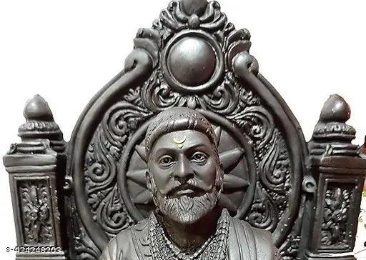 Chhatrapati Shivaji Maharaj The Legend of Maharashtra Statue (1 feet, Black)