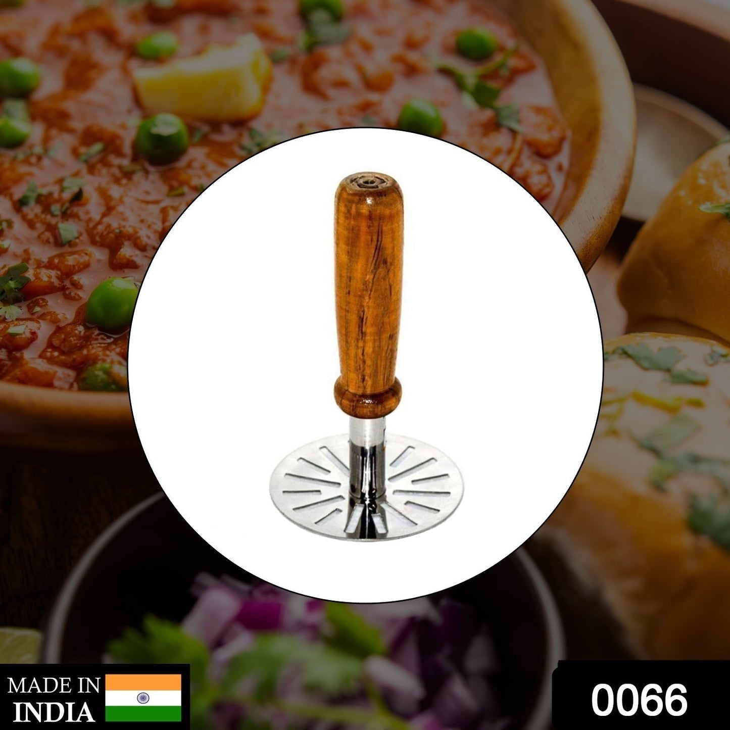 Paubhaji Masher used in all kinds of household and kitchen places for mashing and making paubhajis. - Springkart 