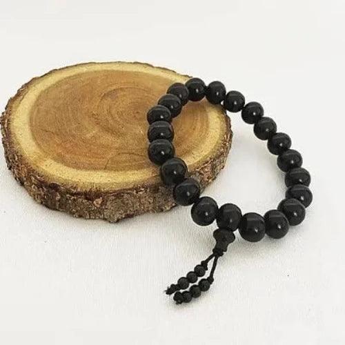 TENFIT??Ebony Wood Karungali Kattai Bracelet for Men Women -Black, 6mm - Springkart 